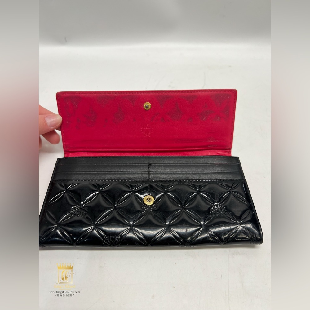 MCM Quilted Patent Leather Wallet - Picture 8 of 14